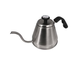 London Sip - Stainless Steel 1.2L Kettle w/Beverage Thermometer, Silver