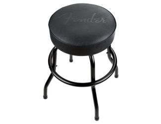 Fender Embossed 24 Inch Black Logo Barstool