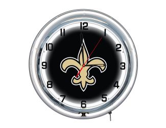 New Orleans Saints 18" Neon Clock