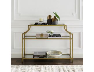 Aimee Glass Console Table