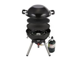 4-in-1 Portable Propane Stove Black