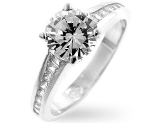 Cubic Zirconia Engagement Ring