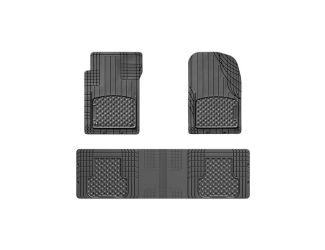 Trim to Fit Front and Rear Over the Hump Mat Set - (Black)