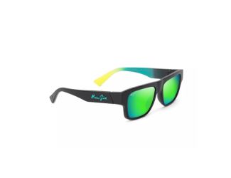 Kokua Polarized Sunglasses Matte Black Frame MAUIGreen Lens