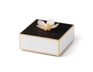 Make It Pop Floral Covered Box Black & White
