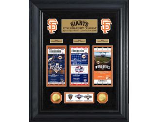 San Francisco Giants World Series Deluxe Gold Coin & Ticket Collection