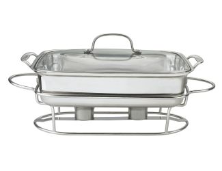Rectangular Stainless Steel Buffet Server