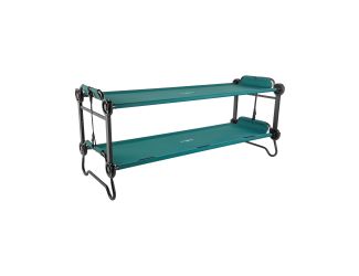 Disc-O-Bed Large Portable, Bunkable Cot System - Green
