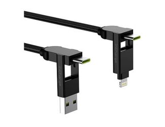 InCharge X Max 6 in 1 Charging and Data Cable - (1.5m) - (Black)