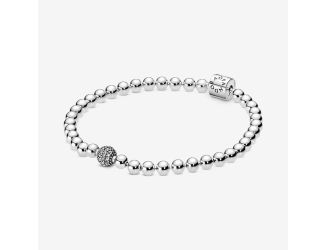 Beads & Pav Bracelet Size 7.5