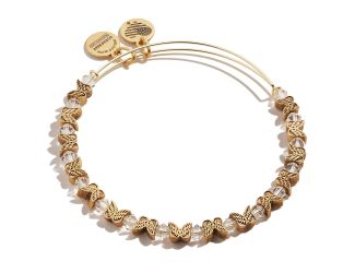 Angel Wing Beaded Charm Bangle - Rafaelian Gold