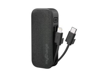 PowerHub Mini 3K Portable Charger w/ Built-in USB-C & Lightning Cables