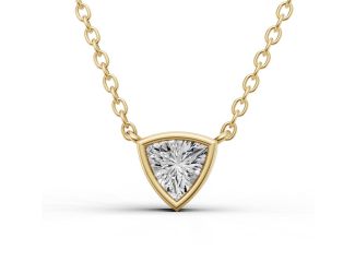 Trillion Lab Diamond Solitaire Pendant Size 0.5 CTW