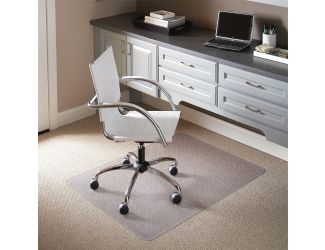 45" x 53" Carpet Chair Mat with Scuff and Slip Resistant Textured Top