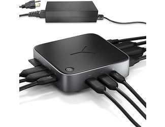 Brydge Stone CORE USB C Docking Station Space Gray USAU power cords