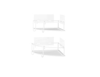 Cubiko Corner Adhesive Bin Set of 2 White