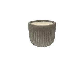Grooved Cement Citronella Outdoor Candle