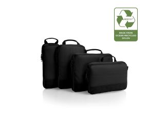 Heys Ecotex Compression Packing Cube 4pc Set - Black