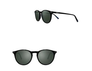 Sierra Petite Round Glass Lens Sunglasses