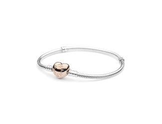 Pandora Moments Heart Clasp Bracelet Size 7.5"