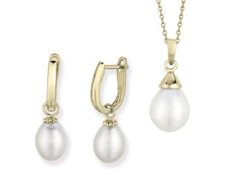 Pearl Earring & Necklace Set
