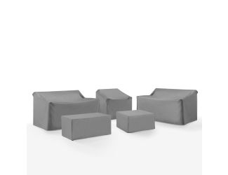 5Pc Outdoor Sectional Furniture Cover Set