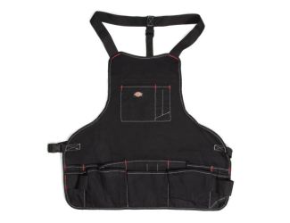 16 Pocket Bib Apron with Quick Release Buckle: Black