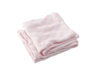 Faribault Mill Pogonia Cotton Baby Blanket - Pink