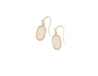 Lee Gold Drop Earrings in Iridescent Drusy