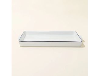 9 x 13 Baking Slab - Blue Rim