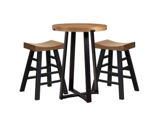American Heritage - Knoxville Pub Table & Stool Set - Acacia