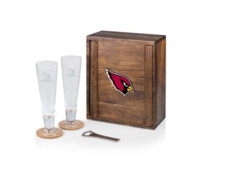 New York Jets - Pilsner Beer Glass Gift Set, (Acacia Wood)