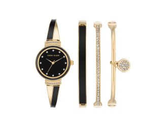 Women's Premium Crystal Accented Bangle Watch Set