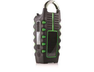 Rugged Multipowered Portable Emergency Weather Radio & Flashlight