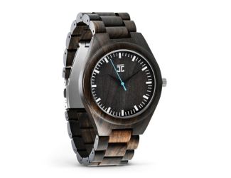 Blue Havana  Dark Sandalwood Wooden Watch