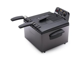 Dual Basket ProFry Immersion Element Deep Fryer Black