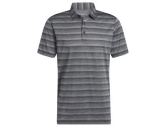 Adidas 2 Color Stripe 2024 Golf Polo - Black/Grey Four/XL