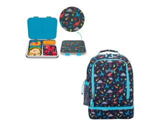 Kid' Backpack & Lunch Box Kit Dino