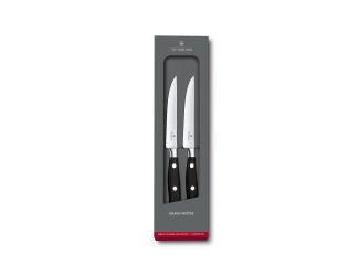 Grand Matre, steak knife set, 2pcs, 12cm, wavy, pom, gift box