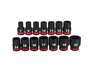 14pc SHOCKWAVE Impact Duty 3/8" Drive Metric Standard 6 Point Socket Set