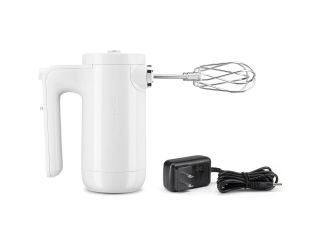 Cordless 7-Speed Hand Mixer with Turbo Beaters II in White