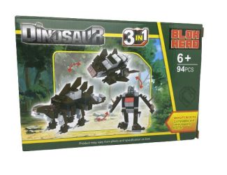 3 in 1 Transforming Dinosaur Building Block Set