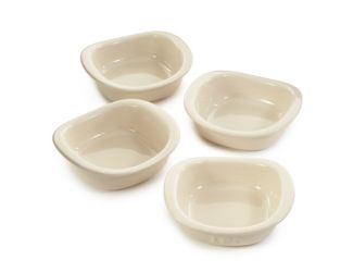 Leo Balance Stonware e 4pc Ramekin Crme Brul Set 4.25", 7oz., Moonbeam