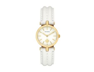 Kira Watch, Ivory Leather/Gold-Tone Stainless Steel