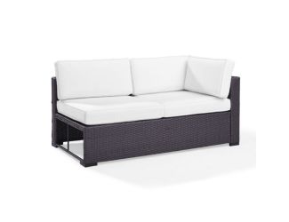 Biscayne Wicker Outdoor Sectional Loveseat