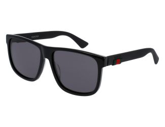 Men's Square-frame Sunglasses - Black/Grey