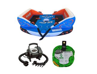 RAVE Sports - Big Easy Towable w/High Speed Rapid Inflator/Deflator & 4-Person Tow Rope