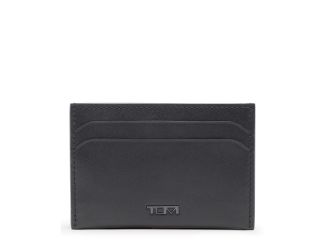Nassau Money Clip Card Case - Black Smooth