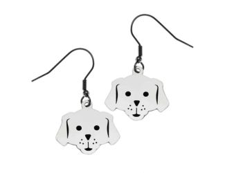 Joyful Sentiments Dog Face Fish Hook Earrings