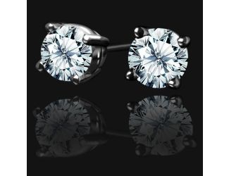 Royal Stud Earrings .25 total carat weight - White Gold